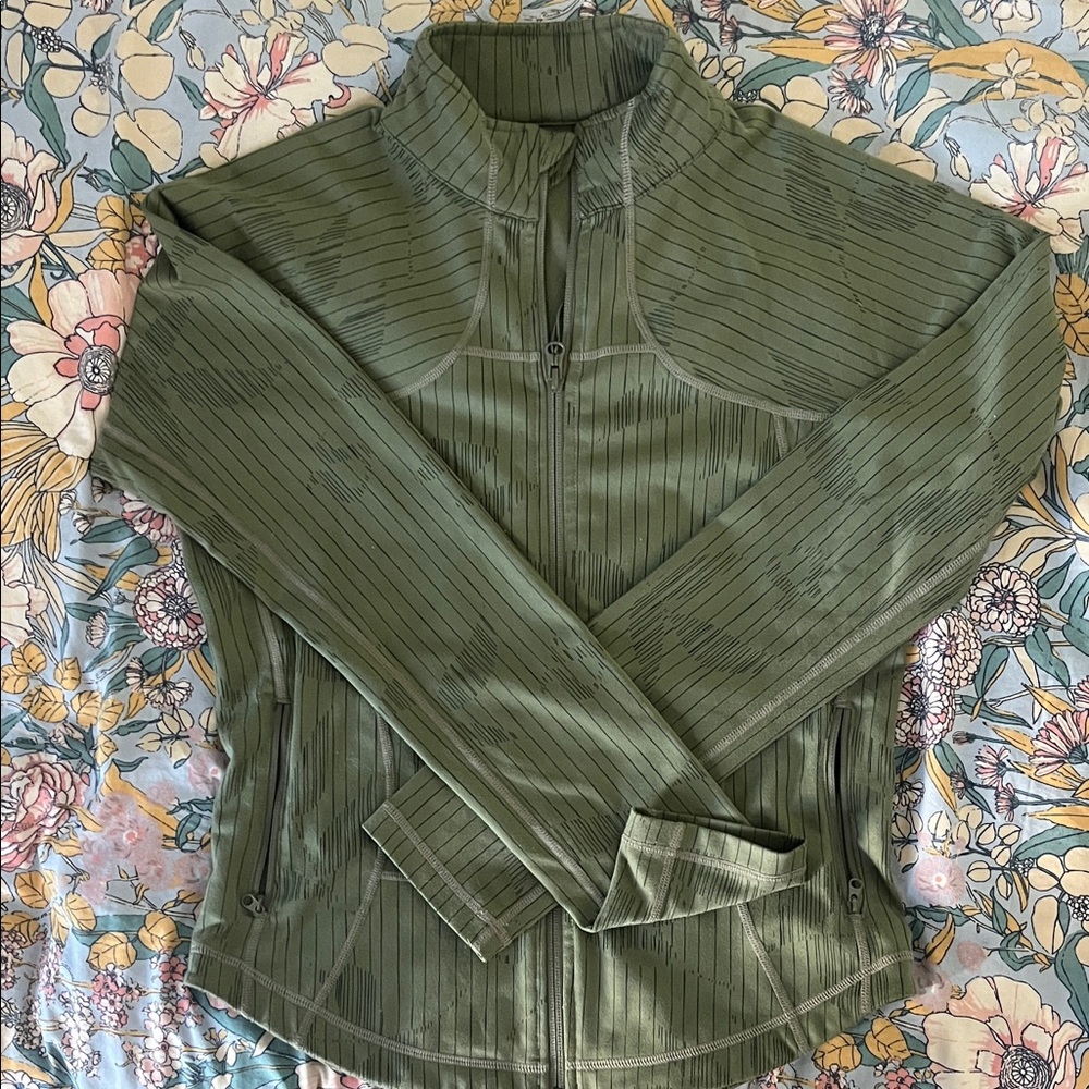 lululemon athletica Green Zip-Up Hoodie
